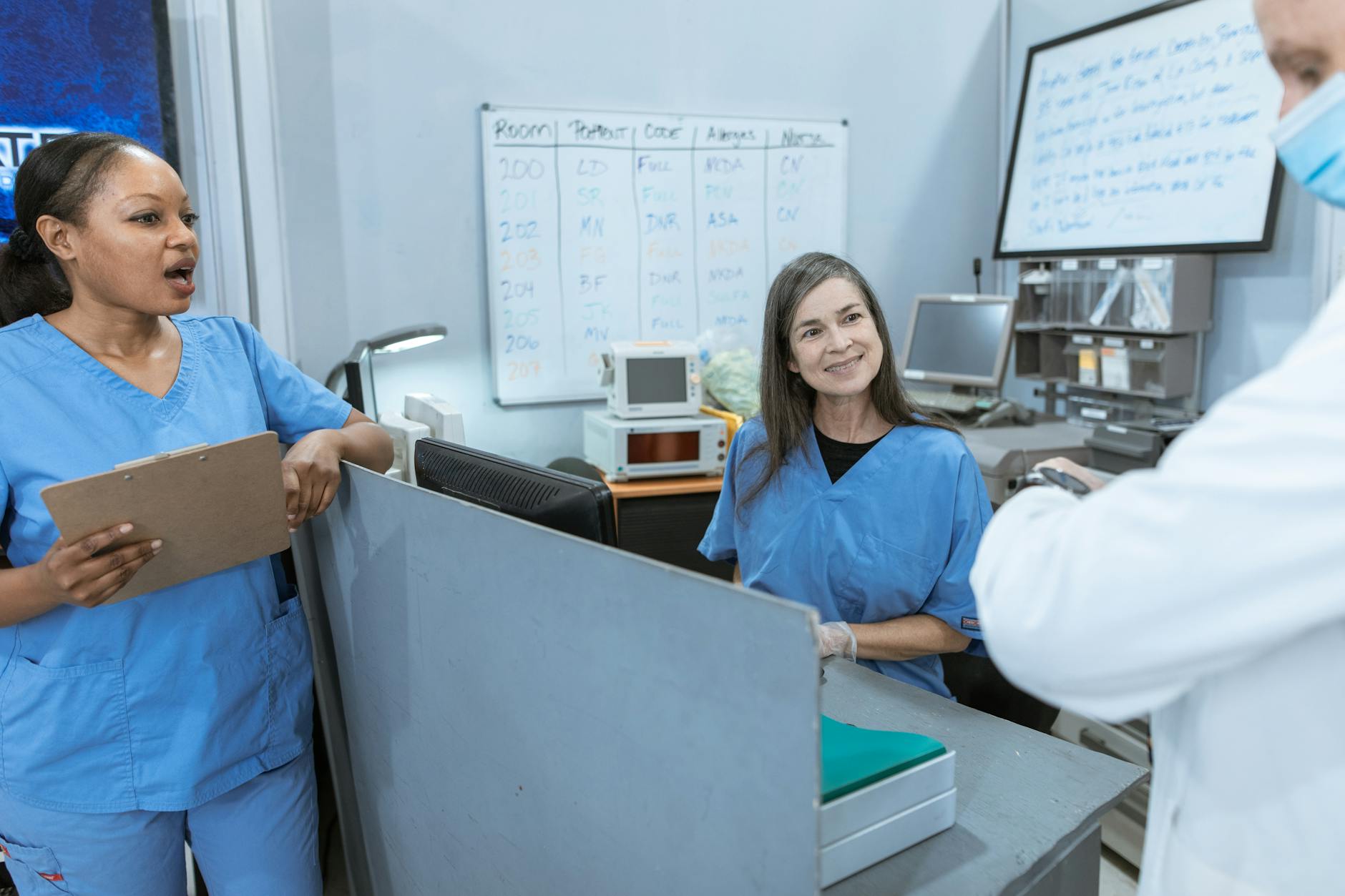 Healthcare Workers working